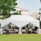 10 X 20 Ft Pop Up Canopy With 6 Sidewalls And Windows And Carrying Bag For Party Wedding Picnic